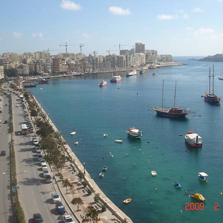 vista general de Sliema, Malta